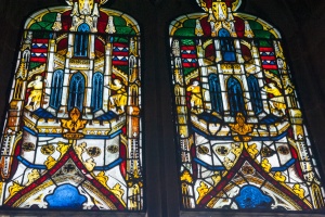 1350 stained glass, chancel