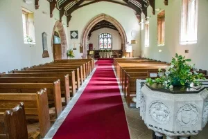 Looking east down the nave