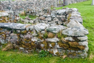 A section of foundation walls