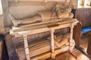 16th century Whittington effigies, chancel