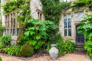The house entrance facade