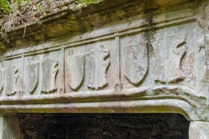 Carving detail on the hall fireplace