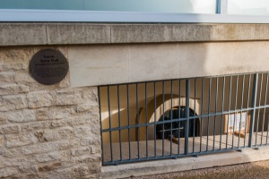 A section of exposed Saxon city wall