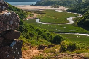 The view towards Three Cliffs Bay