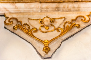 Gilding detail, Kempe memorial