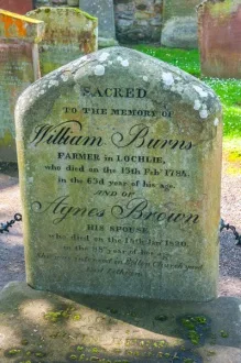 William Burns grave stone