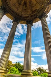 The viewing area under the dome