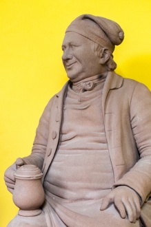 Sandstone figure of Souter Johnnie