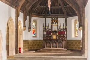 The polygonal apse and high altar