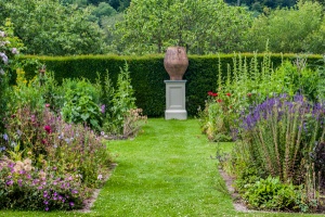 A colourful garden path