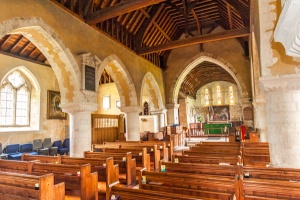 Looking up the nave