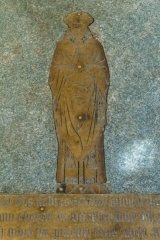 Memorial brass to Robert Scarcliff, 1412