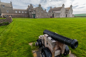A cannon on the lawn