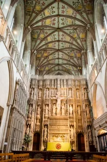 The altar and reredos