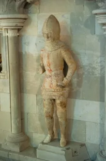 Medieval effigy of a knight