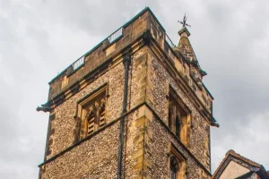 The belfry stage of the tower