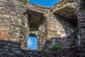 The interior of the castle