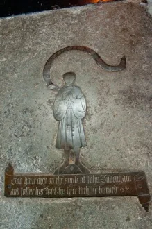 John Tuddenham brass (1450)