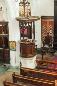 The pulpit and sounding board