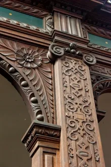 Gallery carving detail