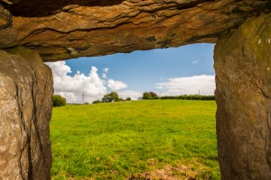 Looking out from inside the chamber