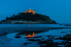 St Michael's Mount at night