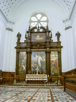 The altar and Georgian reredos (c) Neil Owen