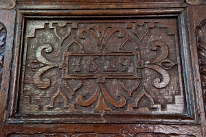 Jacobean pulpit carving