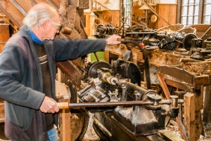 Working the lathe