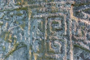 Decorated panel on the Farr Stone