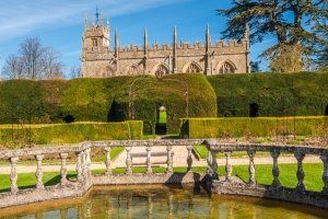 The church from the Tudor garden