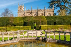 The church from the Tudor garden