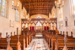 Looking east down the nave