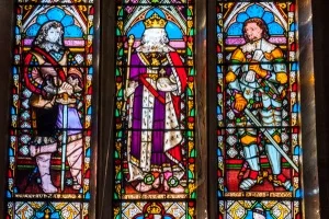 Charles I stained glass window