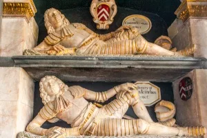 Sir Edmund (top) and Sir John Fettiplace