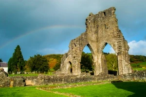 A rainbow over Talley Abbey