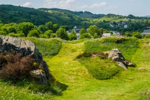 The eastern castle defences