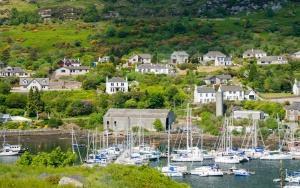 Tarbert harbour from the castle