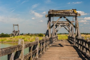 Landward Gate bridge and water defenses