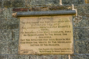 Bronte Society plaque beside the entrance