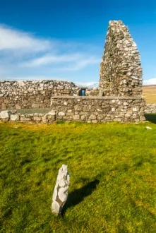 The churchyard and east gable end
