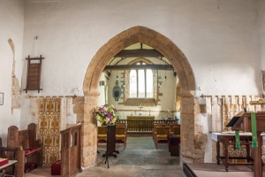 The 13th century chancel arch