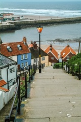 The 199 steps from the harbour to St Mary's