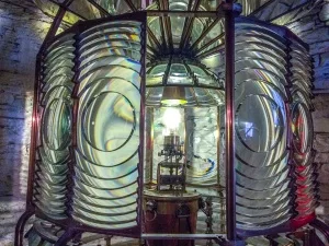 The original Noss Head lighouse light