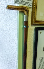 George Levack's silver-tipped cane