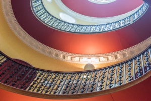 Williersley Castle staircase hall