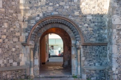 Norman doorway, St Maurice's tower
