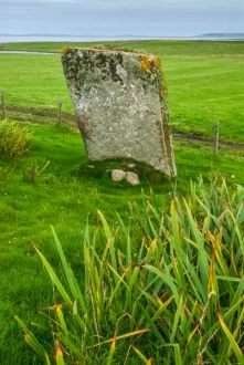 Approaching the standing stone