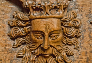Misericord of a king, said to be a likeness of Richard II