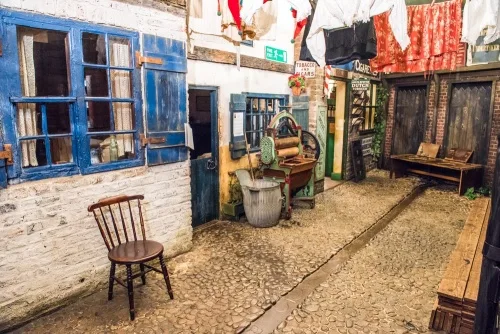 A 19th-century street scene